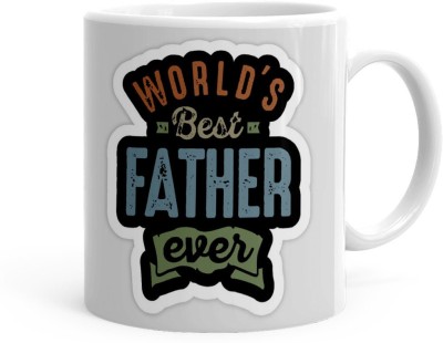 Kesri Gifts Best Father Ever Theme(kg-jan-08369P) Ceramic Coffee Mug(325 ml)