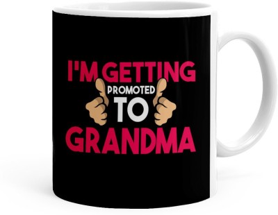 Kesri Gifts Promoted To Grandma Theme(kg-jan-09252P) Ceramic Coffee Mug(325 ml)