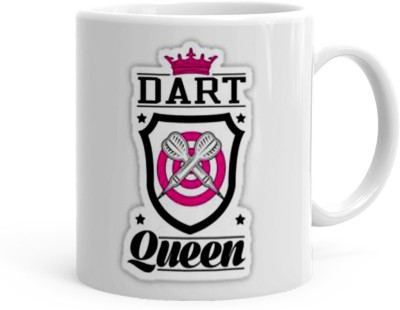 Kesri Gifts Dart Queen Theme(kg-jan-08958P) Ceramic Coffee Mug(325 ml)