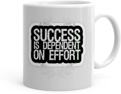 Kesri Gifts Success Is Dependent On Efforts Theme(kg-jan-08446P) Ceramic Coffee Mug(325 ml)