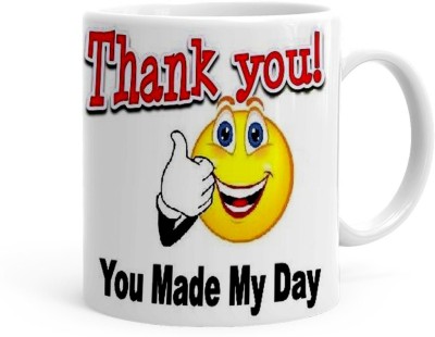 Kesri Gifts Thankyou Theme(kg-jan-07515P) Ceramic Coffee Mug(325 ml)