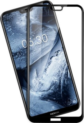9H Edge To Edge Tempered Glass for Nokia 6.1 Plus(Pack of 1)