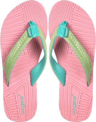 US Gear Women Flip Flops(Pink , 3)