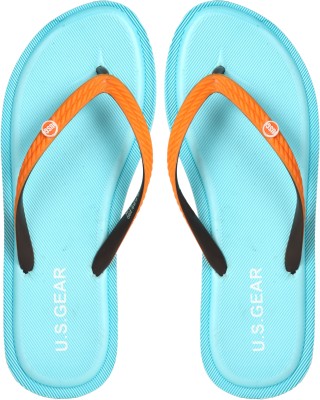 US Gear Women Flip Flops(Blue , 5)