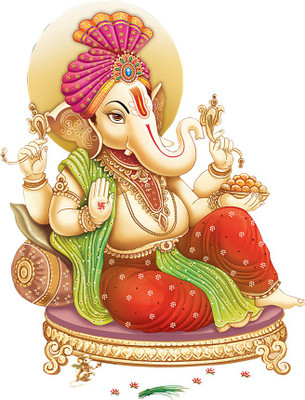 RANGOLI Vinyl Religious Multicolor Wallpaper(L x W: 50 cm x 50 cm)