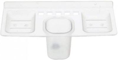 Yo India Soap case/Toothbrush holder/Paste holder Plastic Toothbrush Holder(Wall Mount)