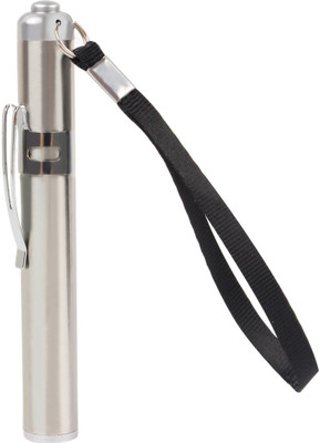 Ashnit Mini Flash Light Torches Stainless Steel LED Flashlight Round Moon Shape - Pack of 1 Torch(Multicolor, 10 cm)