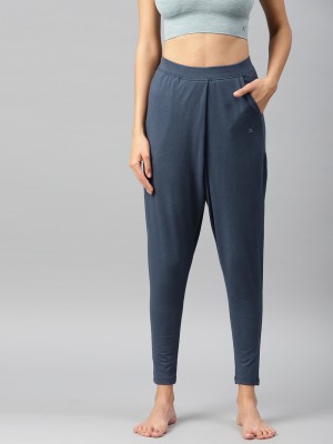 HRX by Hrithik Roshan Solid Women Dark Blue Track Pants