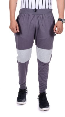 Zeffit Colorblock Men Grey Track Pants