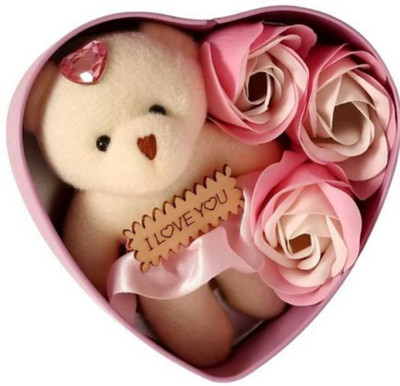 ASHIRWAD Artificial Flower, Soft Toy Gift Set