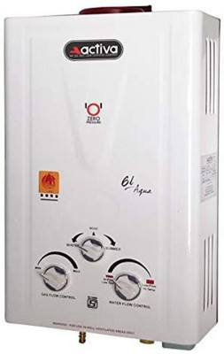 ACTIVA AQUA LPG 6 L Gas Water Geyser (White)