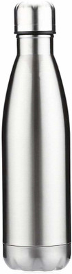 Frabble8 Double Wall Vacuum Insulated Stainless Steel Cola Water Bottle With Anti leak Technology , Travel Thermos Flask ( Thermo cup , tumbler ) BPA Free- 1000 ML Capacity Leak Proof sipper , Hot and Cold Water Bottle For 12 Hours . (Pack of 1 , 1 Litre , Matte finish ) 1000 ml Flask(Pack of 1, Sil
