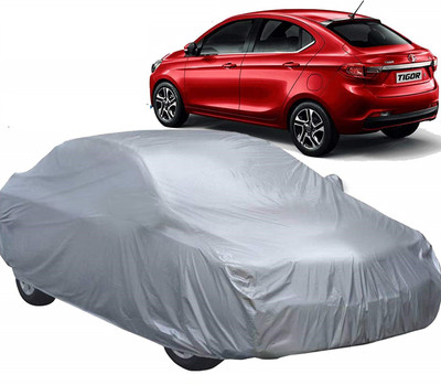 THE. Car Cover For Tata Tigor (Without Mirror Pockets)(Silver)