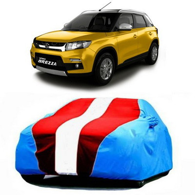AASDEE Car Cover For Maruti Suzuki Vitara Brezza (With Mirror Pockets)(Blue, Red)