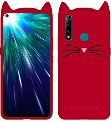 CASE CREATION Back Cover for Vivo Z1 Pro(Red, 3D Case, Pack of: 1)