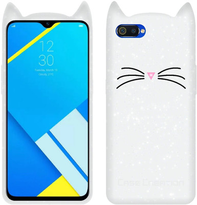 CASE CREATION Back Cover for RealMe C2 (6.1-inch)(White, Shock Proof, Pack of: 1)