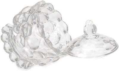 Somil Glass Serving Bowl Beautiful Clear Glass Bowl for Serving Vegetables, 150 ML, 8.5x8.5x11 CM.(Pack of 1, Clear)