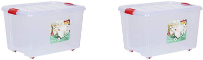Aristo Plastic Utility Container  - 25 L(Pack of 2, Clear)