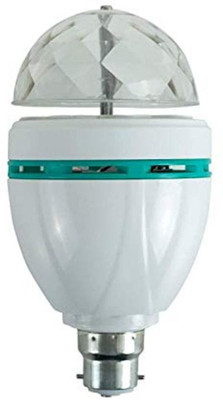 Horoly 360 Degree LED Crystal Rotating Bulb Magic Di Single Disco Ball(Ball Diameter: 12 cm)