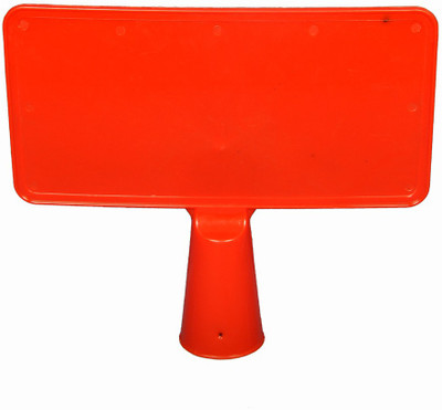 Ladwa Cone Sign Plate with Matter Emergency Sign(Reflective Sign)