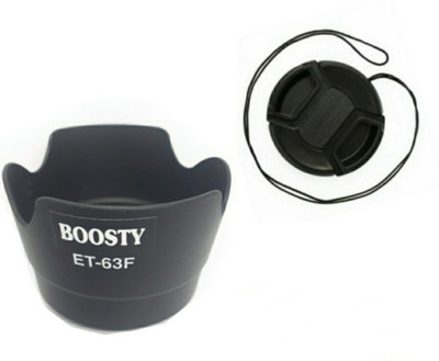 BOOSTY ET-63F Photo Lens Hood + 58mm lens cap for EOS EF-S 55-250mm f/4-5.6 is STM Lens Lens Hood(58 mm, Black) BOOSTY ET-63F Photo Lens Hood + 58mm lens cap for EOS EF-S 55-250mm f/4-5.6 is STM Lens Lens Hood(58 mm, Black)