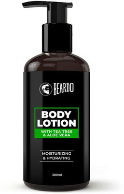 Beardo Body Lotion With Aloe Vera & Tea Tree Oil for Hydrating & Moisturizing(300 ml)