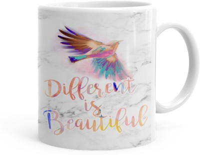 Kesri Gifts Different Is Beatiful Theme(kg-jan-07195P) Ceramic Coffee Mug(325 ml)