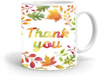 Kesri Gifts Thank You Theme(kg-jan-2387P) Ceramic Coffee Mug(325 ml)