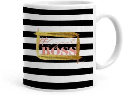 Kesri Gifts Girl Boss Theme(kg-jan-07920P) Ceramic Coffee Mug(325 ml)