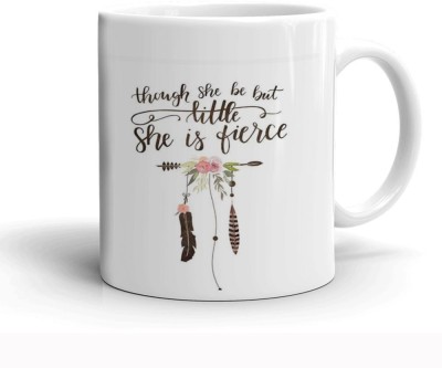 Kesri Gifts She Is Fierce Theme(kg-jan-1298P) Ceramic Coffee Mug(325 ml)