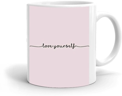 Kesri Gifts Love Your Self Theme(kg-jan-0919P) Ceramic Coffee Mug(325 ml)