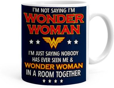 Kesri Gifts Wonder Women Theme(kg-jan-08986P) Ceramic Coffee Mug(325 ml)