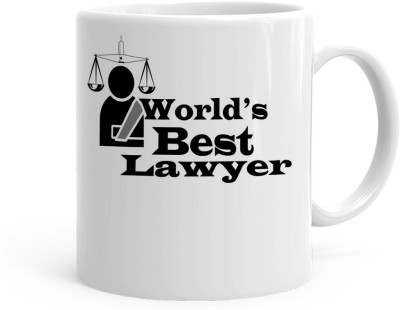 Kesri Gifts Worlds Best Lawyer Theme(kg-jan-12630P) Ceramic Coffee Mug(325 ml)