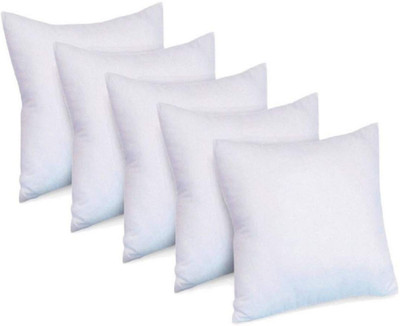 PALVIT Microfibre Abstract Cushion Pack of 5(White)