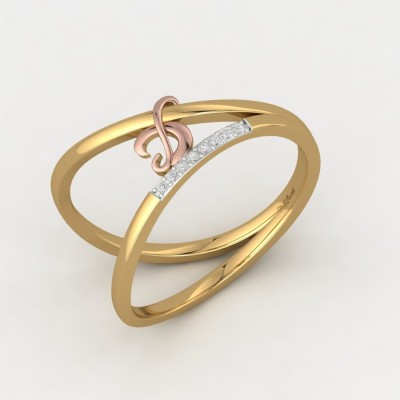 ShipJewel Dedicated D Ring-18KT Gold-8 18kt Diamond Yellow Gold ring