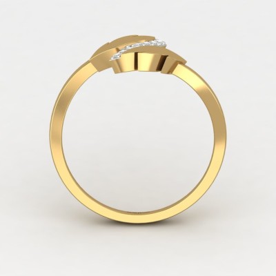 ShipJewel Parallel Weave Ring-18KT Gold-6 18kt Diamond Yellow Gold ring