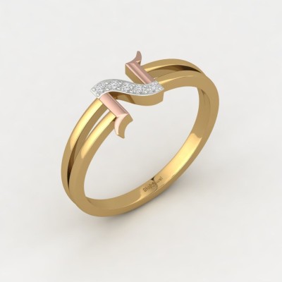 ShipJewel Noble N Ring-14KT Gold-6 14kt Diamond Yellow Gold ring