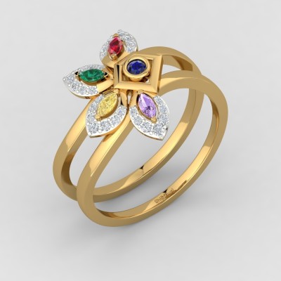 ShipJewel Stone Girdle Ring-18KT Gold-18 18kt Diamond Yellow Gold ring