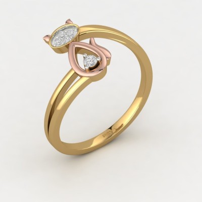 ShipJewel CatEye Ring-14KT Gold-6 14kt Diamond Yellow Gold ring