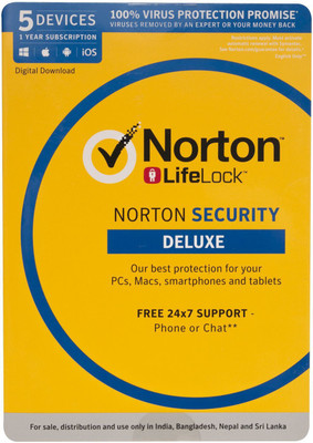 Norton Security Deluxe 5 User 1 Year(Voucher)