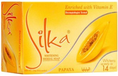 SILKA WHITENING HERBAL SOAP PAPAYA(135 g)