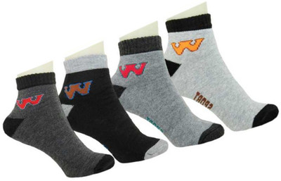 RAJAVI Men Color Block Ankle Length(Pack of 4)