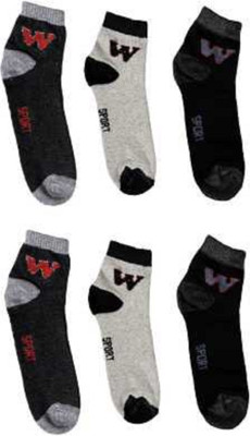 RAJAVI Men Color Block Ankle Length(Pack of 6)