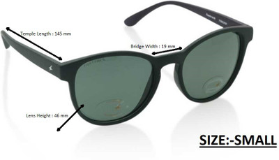 Fastrack Round Sunglasses(Green)