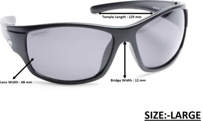 Fastrack Wrap-around Sunglasses(For Men, Black)
