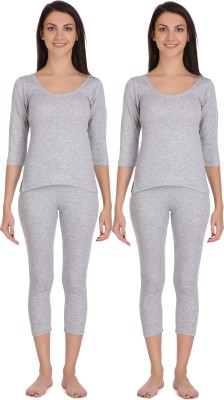 Selfcare New Combination Of Colours Women Top - Pyjama Set Thermal