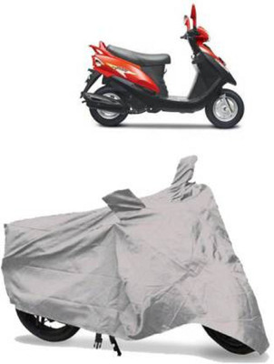 RoboCraze Waterproof Two Wheeler Cover for TVS(Fiero F2, Silver)