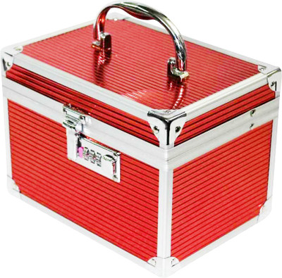 Satisfaction ammy to store cosmetic items Vanity Box(Red)