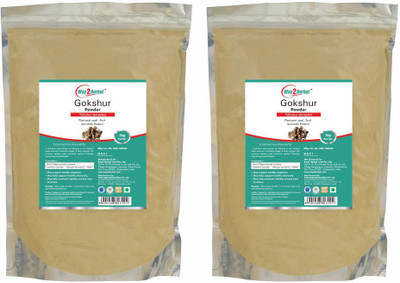 Way2Herbal Gokshur Powder - 1 kg Value Pack of 2(Pack of 2, 2 kg)