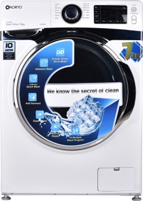 Koryo 7 kg Fully Automatic Front Load Washing Machine with In-built Heater White(KWM1275DDF)   Washing Machine  (Koryo)
